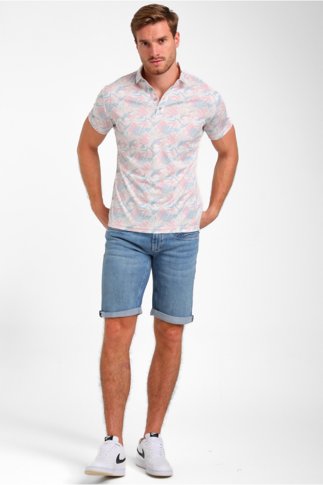 KLEURRIJKE JERSEY POLO 235922 SAND